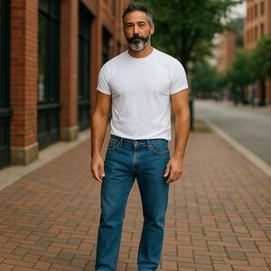 Levi's 505 Men's Straight Blue Jeans